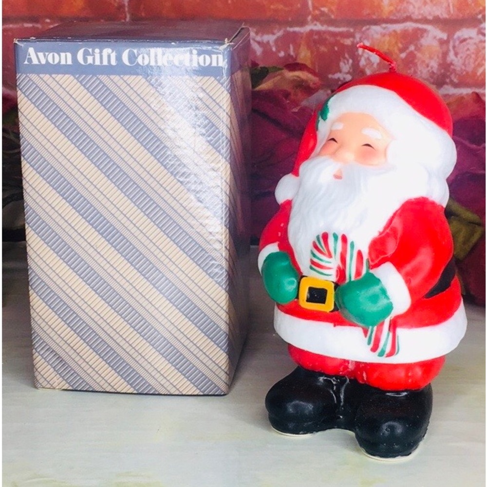 Vintage Avon Gift Collection 6" Santa Candle